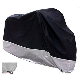 All Season Black Waterproof Sun Motorcycle Cover,Fits up to